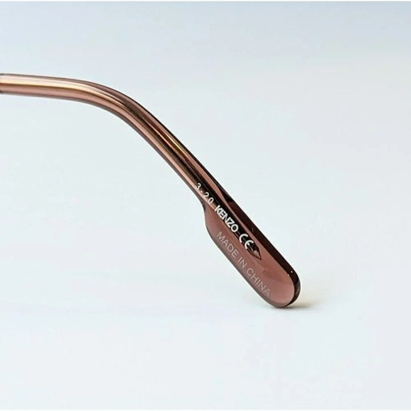 Kenzo KZ40097U Unisex Brow Bar Round Metal Gold & Blue Lens Sunglasses MSRP $180 - Picture 6 of 10